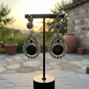 Boho-Chic Tribal Statement Danglers Perfect for eclectic, handcrafted style Earrings
